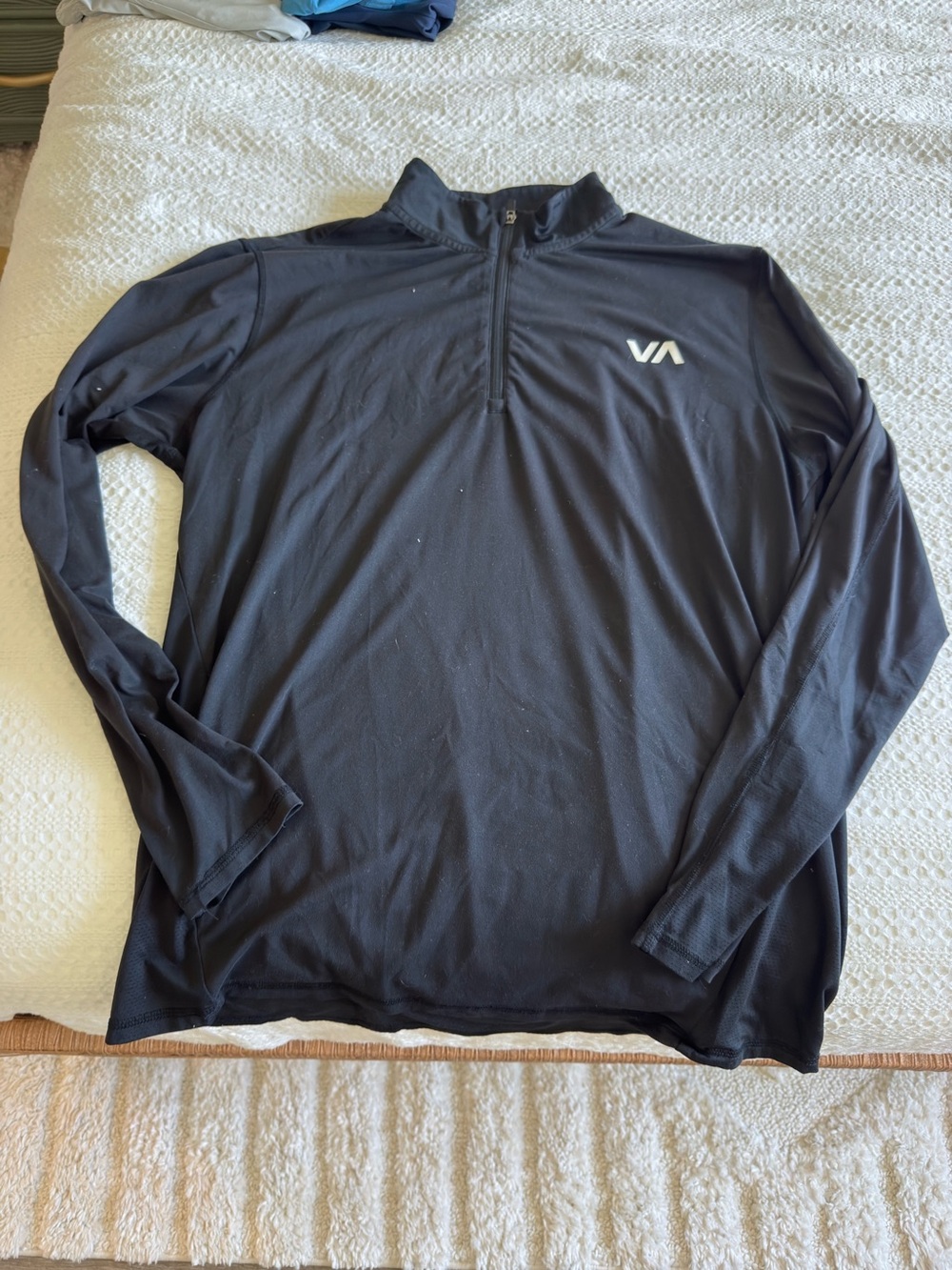 RVCA Black Half-Zip